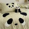 Sleeping grid A-class washed cotton towel embroidery four piece set
