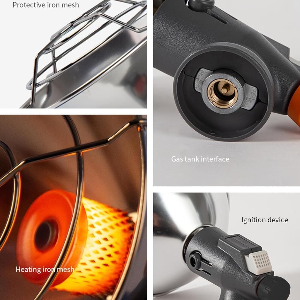 MOUNTAINHIKER Przenośny Mini Kuchenka Gazowa Grzewcza Słoneczna Grzejnik Słoneczny Zewnętrzny Grzejnik Kempingowy Piekarnik Mini Gazowy Mały Podgrzewacz Słoneczny Butan