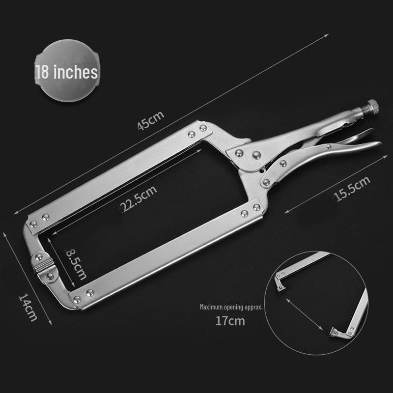 Multifunctional C-type Flat Head Pliers for Quick Clamping Tasks.