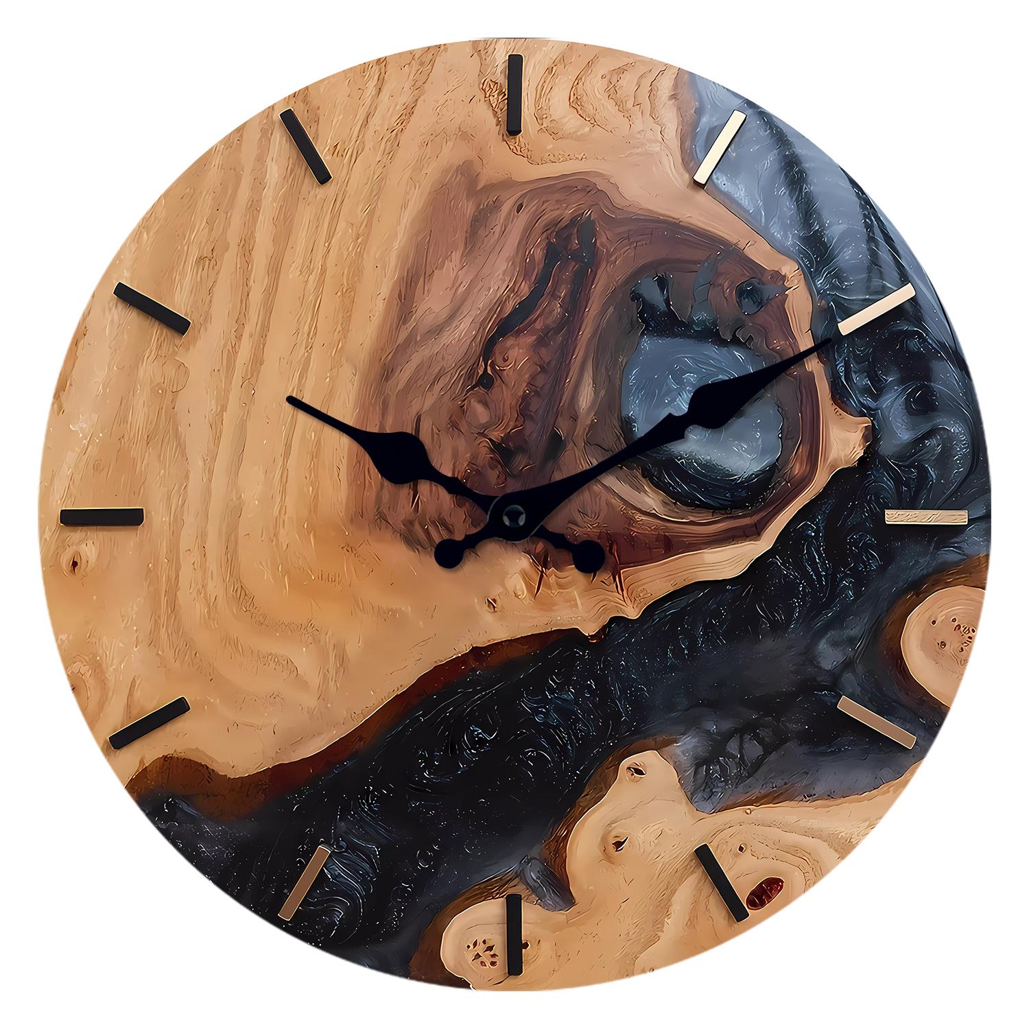 High-Quality Strait High-Quality Mountain High-Quality Pattern High-Quality Wooden High-Quality Wall High-Quality Clock High-Quality Living Interior (as the picture,10 Inch)