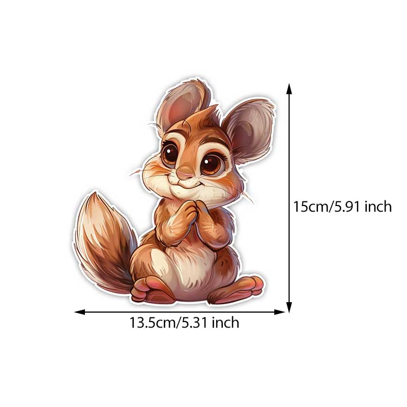 

Car Sticker Squirrel Waterproof Vinyl Decal on Bumper Rear Window Laptop Self-adhesive Decal For Car Accessories TM317 A-15cm Longest Side
