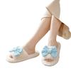 Women's Fuzzy Plush House Slippers with Design for Indoor Wear