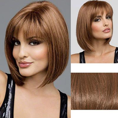 Damen-Haarteile, atmungsaktiv, glänzend, bequem, dekorativ, kurzer Bob-Stil für Damen