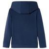 Sweatshirt à capuche pour enfants mélange bleu marine et orange 92/104/116/128/140