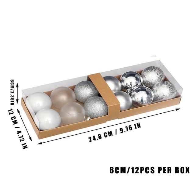 

Роскошный синий пластиковый шар 6 см Рождественские украшения Новогодние подвески-шары Рождественский декор для дома Adornos Navidad 6cm серебряный