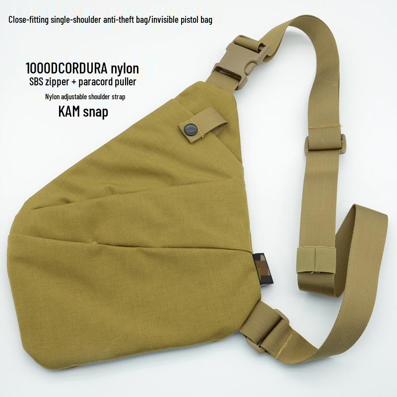 Men's Anti-Theft Crossbody Bag: Single-Shoulder, Multi-Functional Tactical Chest and Waist Bag for Outdoor Leisure.