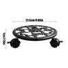 Metal Plant Stand With Wheels Movable Flower Pot Roller, Heavy-Duty P Lant Caddy For Indoor Outdoor Patio Garden Balcony Display