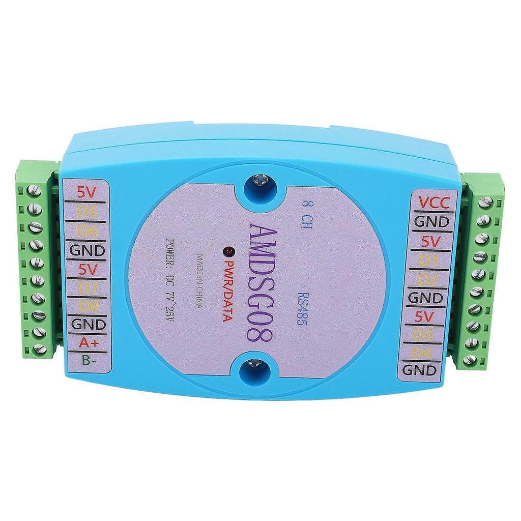 High quality 8CH DS18B20 Temperature Acquisition Module RS485 Modbus RTU...