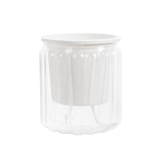 Self Watering Planter Plastic Plant Pot with Inner Pot Modern Decorative Flower Pot for All House Plants Flowers Herbs African Violets
