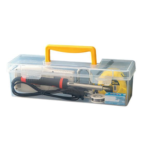 

Ящик для инструментов Мелкие детали Отвертки Гаечные ключи Прозрачный контейнер для хранения с регулируемыми отделениями Ударопрочный органайзер A