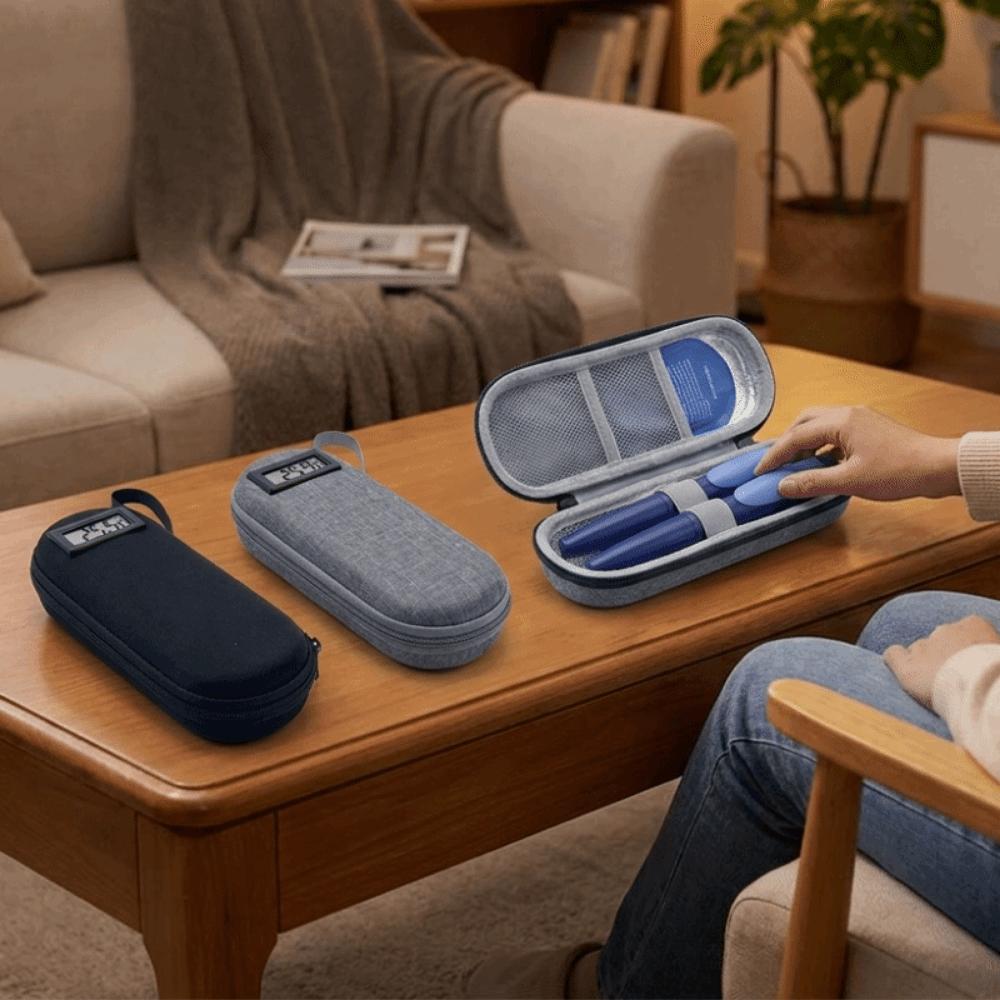 Temperature Display Insulin Cooling Bag Waterproof Insulin Vial Storage Case Travel