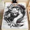 Unique Black Kitten Print Flannel Blanket,High Quality Comfortable for All Seasons,Home Decor,Warmth and Comfort,Perfect for Christmas Gifts