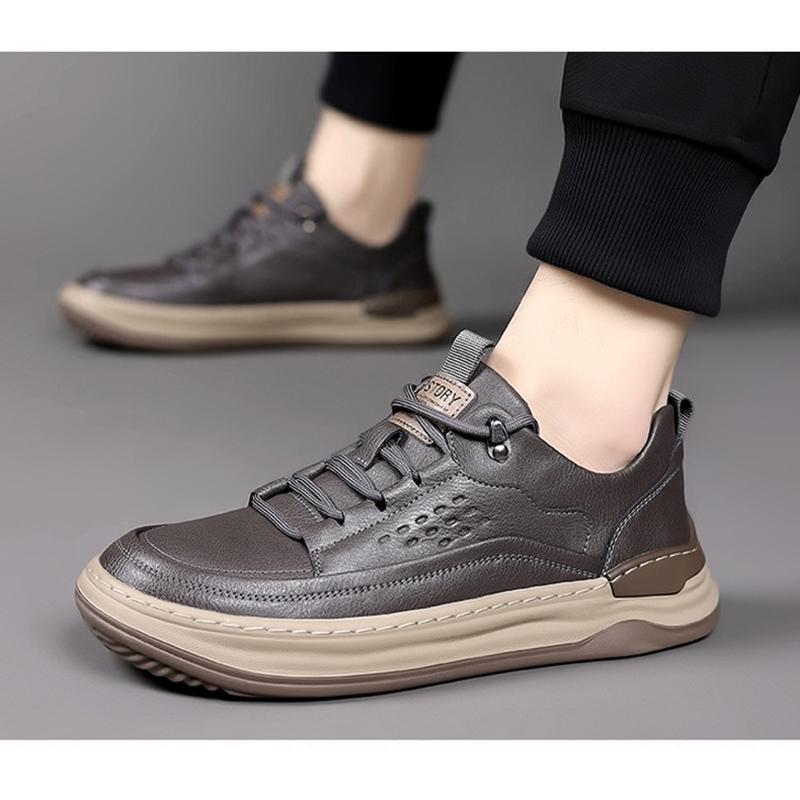 New Spring Autumn Shoes Mens Fashion Sneakers Flat Soft Casual Brand Male Footwear Black Grey
