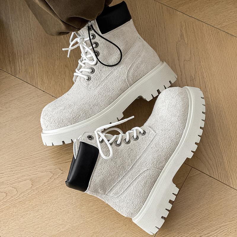 Großer Kopf Outdoor High-Top Wüstenstiefel Martin Stiefel Erhöhende Plateau-Schuhe Zeigen Orgasmus Lokomotive Stiefel