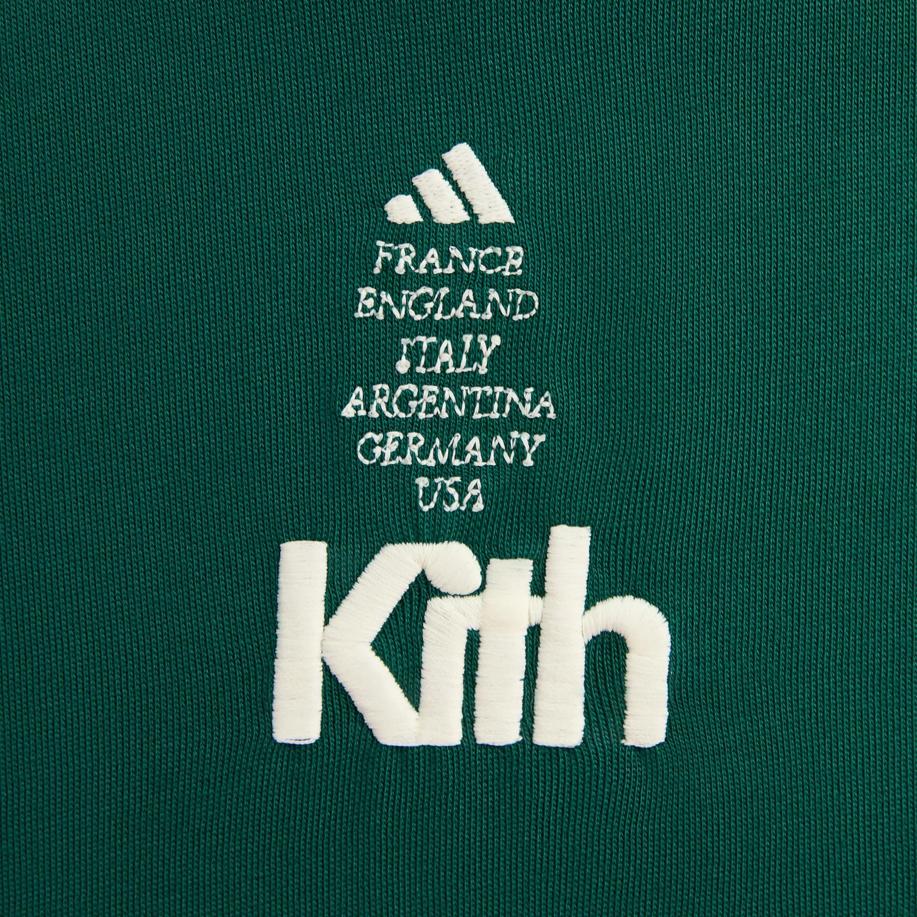 Kith For Adidas Football Short-Sleeve Tee Green Men Tops JX4130