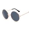 New Woman Round Sunglasses Red Yellow Blue Clear Shades MultiColor Gradient Mirror Female Designer Vintage Sun Glasses