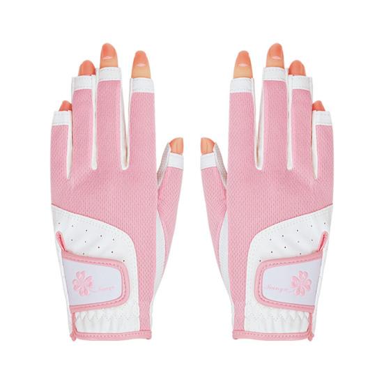 1 Pair Golf Gloves Anti-slip Silicone Sweat-absorbing Breathable Touch Screen Men Women Left Right Hand Outdoor Sports Gloves Golf Accessories