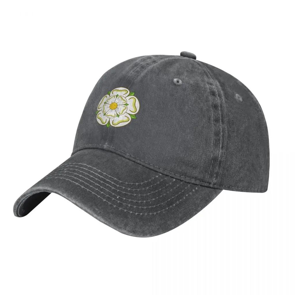 Yorkshire County Flag White Rose of York Baseball Cap Luxury Cap Anime Party Hat Designer Hat Hats Unisex Womens