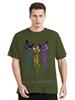 Mens Clothing Colorful Butterfly Petal Oversized Tshirt Short Sleeve Round Cotton Tshirt Cute Graphic Fitness T Shirt Female