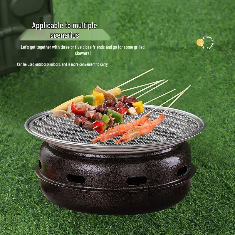 Portable Charcoal BBQ Grill for Home & Outdoor
