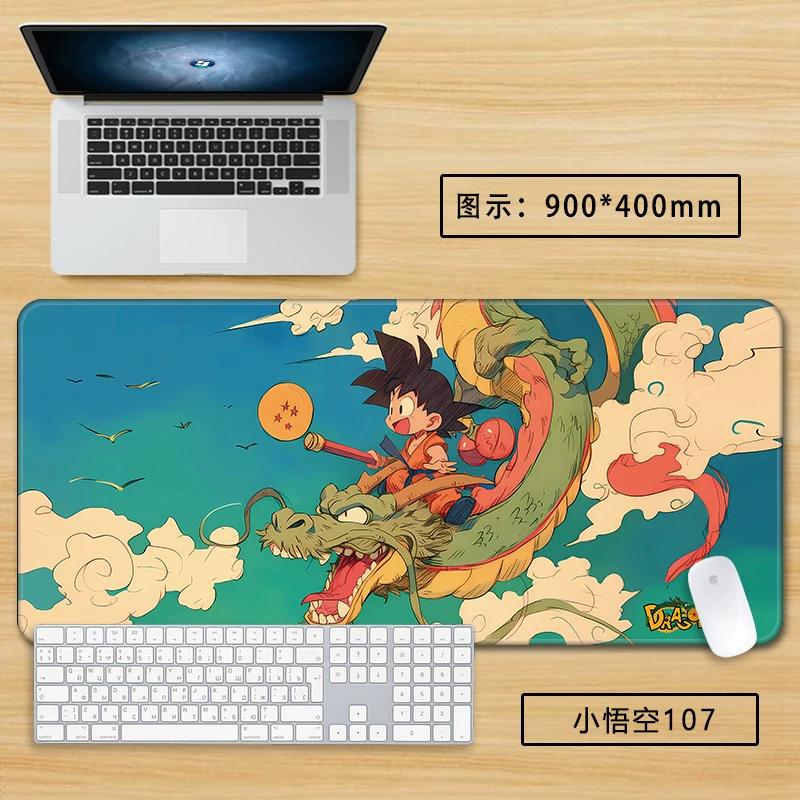 Neuer Schlichter Stil Son Goku Leder Mauspad Übergröße Animation Dragon Ball Kakarotto Kreative Computer Tastatur Büro Rutschfest Wasserdicht Tischmatte