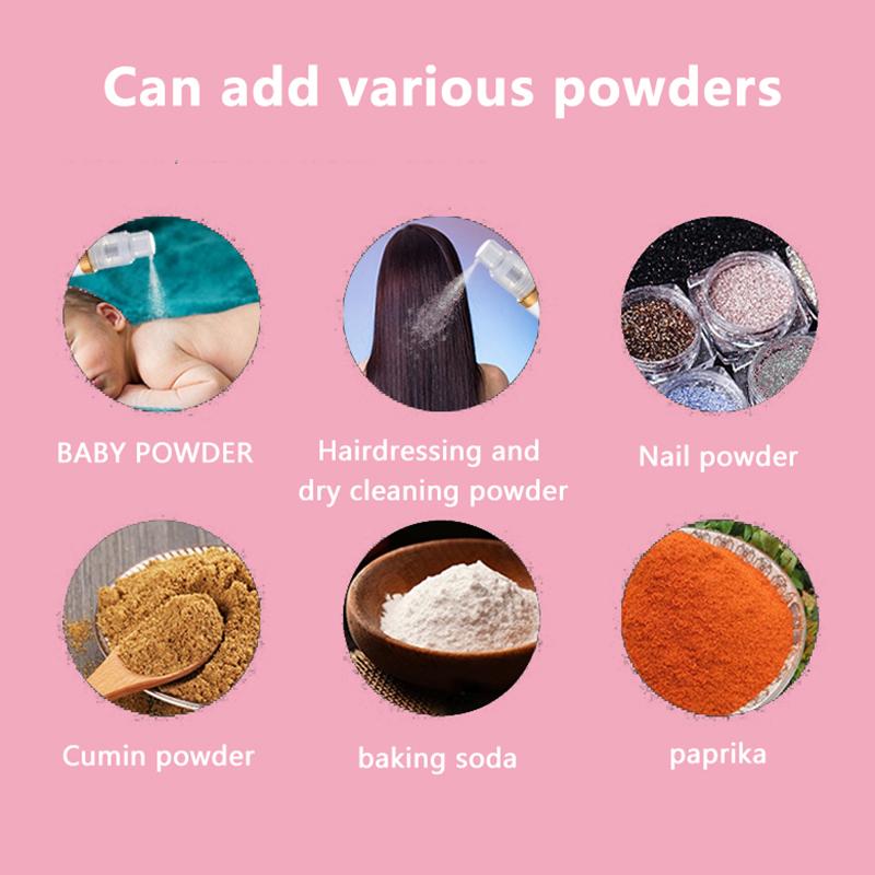 Dry Powder Spray Bottle Refillable Atomizer Baby Powder Dispenser Detachable Traveling Use Plastic Makeup Cosmetics Sprayer
