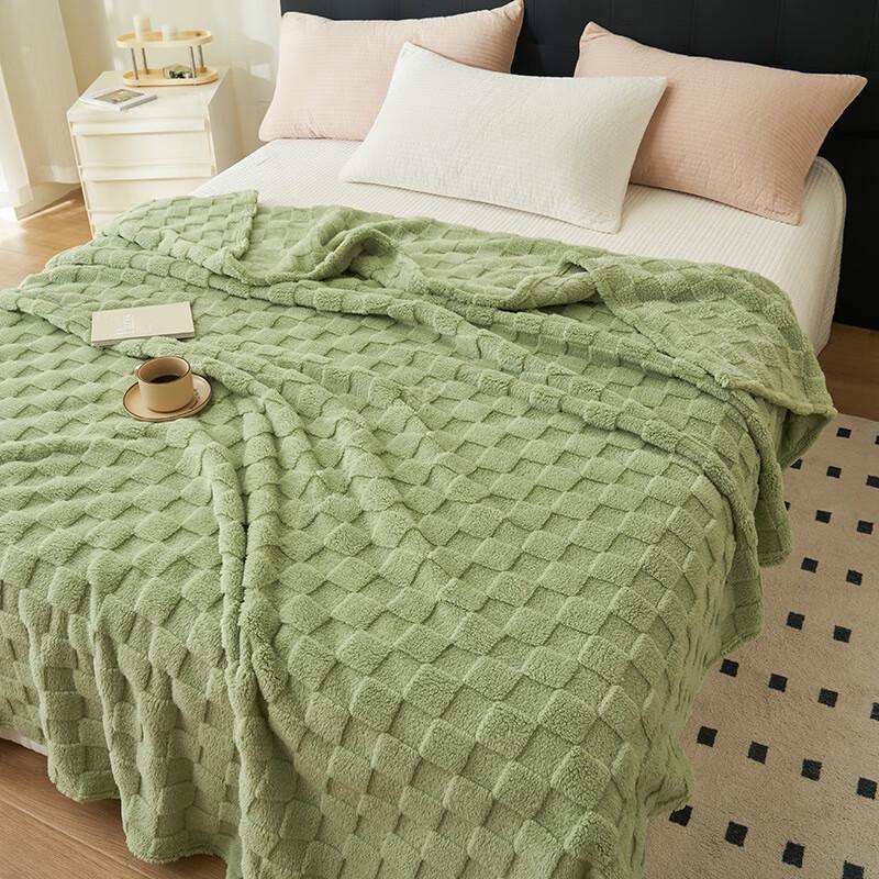 LISM Waffle Fleece Blanket
