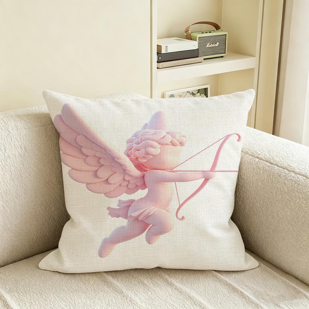 C-Cupid Cushion Cover Natural Linen Pillowcase Set, All-In-One Decor For Sofa, Bedroom & Chair