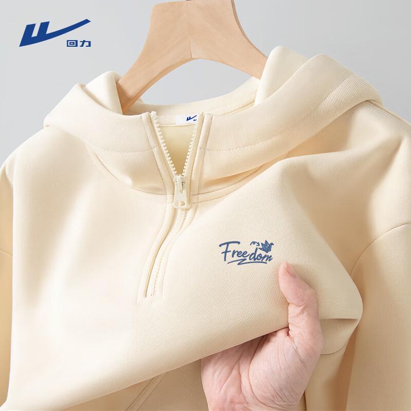 Warrior Unisex Half-Zip Hooded Fleece Sweatshirt M