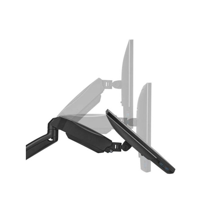 Aisens Soporte de Pared Pro Contrapeso Giratorio e Inclinable para Monitor/TV 2 Brazos 9Kg 17-32" Negro