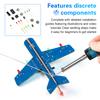 LED Flow Light Aircraft Model Kit DIY Electronic Kit DIY Electronic Welding Practice Kit Electronic Science Assembly Kit