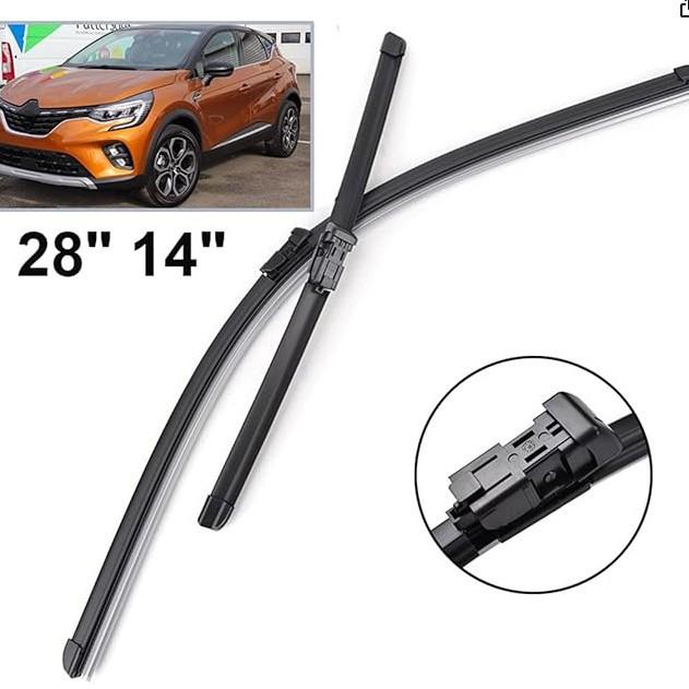 

Для Renault, байонет MK2 JB JE 2019-2025 28 дюймов + 14 дюймов дворники Bayonet MK2 JB JE 2019-2023 28 inch + 14 inch