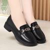 Comfortable British Women's Shoes Autumn One-pedal Soft-soled Single Shoes Leather Shoes Women's New Soft Leather Women