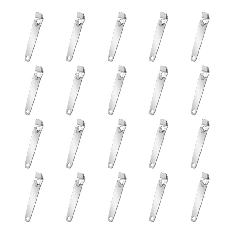 20pcs Stainless Steel Keychain Bottle Openers for Home Travel Efficient Miniature Vial Decapper 1