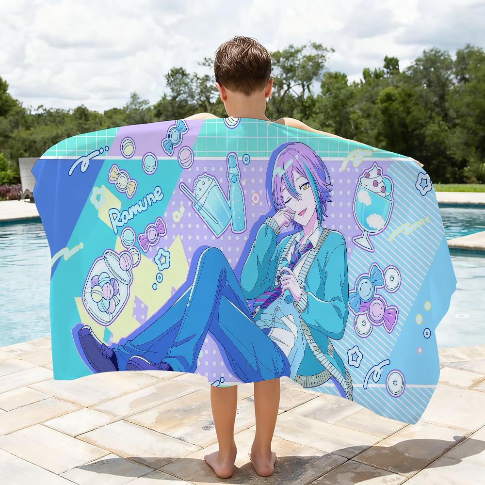 Anime Cartoon Sänger K-Kamishiro R-Rui niedlich Schnelltrocknende Strandtücher Sind Geeignet Für Schwimmbäder Camping Yoga Und Das Fitnessstudio