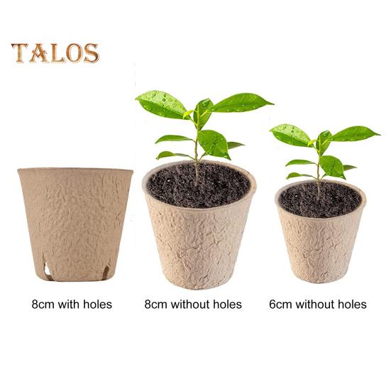 50 Pcs Seeds Starter Pots Biodegradable Plant Nursery Pots Garden Organic Planter for Transplanting Seedlings Seeds Germination