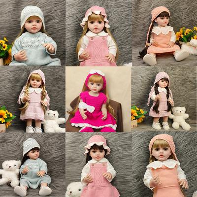 New Reborn Toddler Girl Doll 55cm Susu Full Body Silicone Waterproof Lifelike Hair Newborn Baby Girl Dolls Kids Playmate Gift Toy