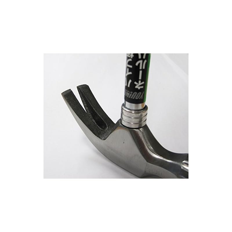 KAKURI Nail Hammer, Pipe Handle, 275mm Overall Length, 225g Head Weight, DIY, Home Improvement, Woodworking, Nail Puller, Nail Driver, Multi-purpose