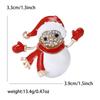 Christmas Classic Enamel Snowman Brooches for Women Rhinestone Snowflake Pin Event Party New Gift Decoration Clothes Accessories