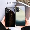 Bark texture texture For iPhone 17 Air 16 E 15 Plus 14 Pro Max 13 12 mini 11 5 6 7 8 Plus XR XS Max SE Black Glass Phone Case