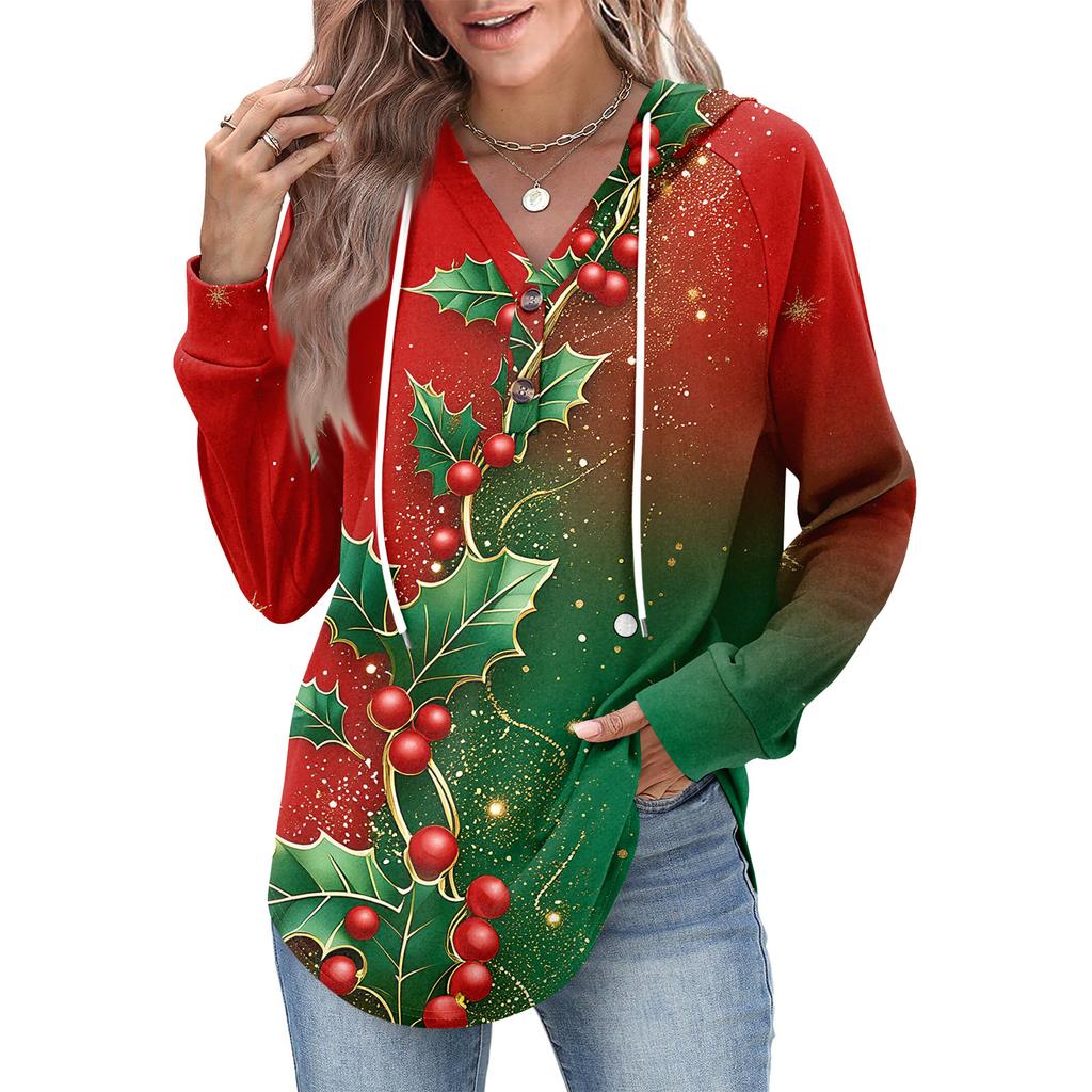 Women's Fashion Women's Lightweight Long Sleeve Pullover With Pockets Preppy Graphic Hoodie