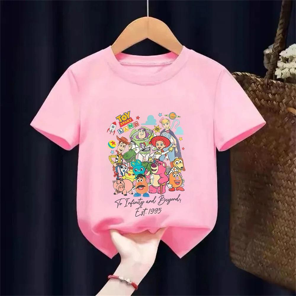 Toy Story Printed T-shirt Boys and Girls Printed Children's T-shirt Cartoon Tops