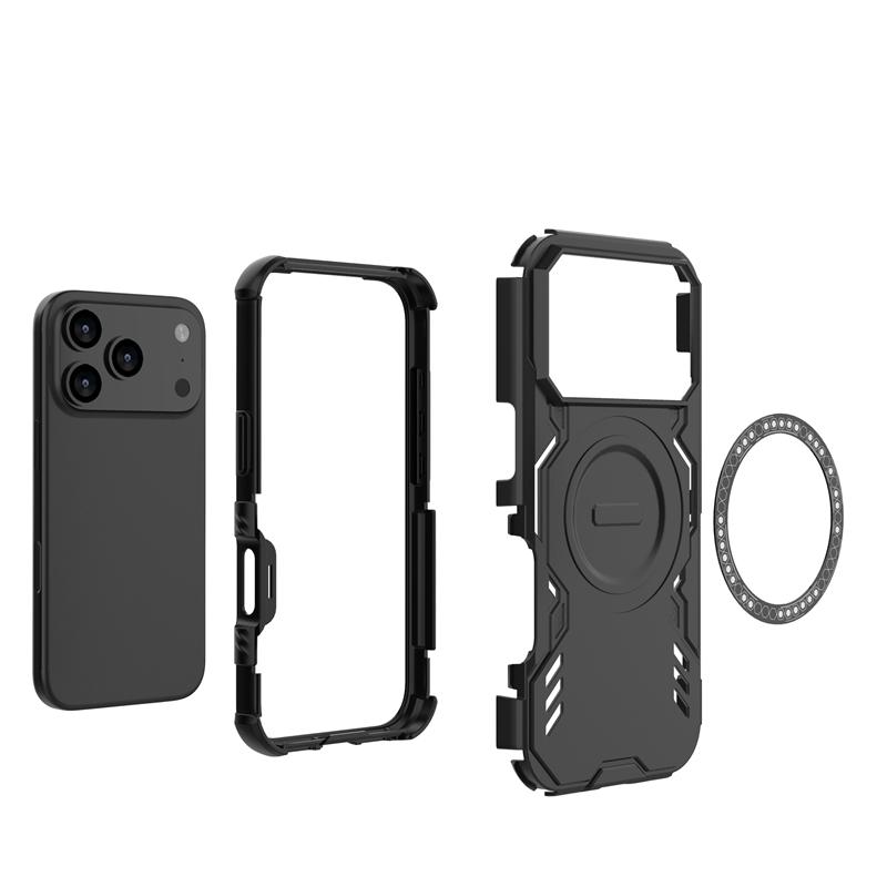 Armor Case For iPhone 17 Pro Magnetic Adsorption Wireless Charge Back Cover iPhone 17 Pro Max 17 Air Case For iPhone 17 Pro Case