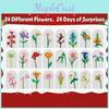 Kerstbloemenboeket Aftel Adventkalender Bouwstenen Blind Box