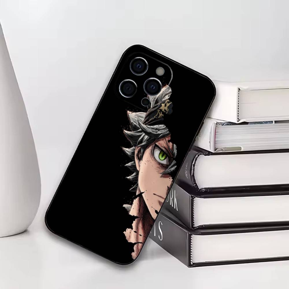 

Black Clover Asta Phone Case For iPhone17,16,15,14,13,12,11 Plus,Pro Others Soft Black Cover iPhone11PROMAX
