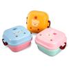 Mini Bento Box For Kids Cute Animal Lunch Box Double-layer Round Children's Lunch Box Snack Box Portable Microwave Lunchbox
