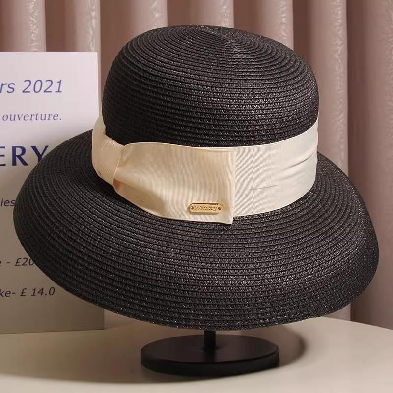 Straw Hat Summer Big Brim UV Protection Sun Hat Outdoor Outing Vacation Beach Sun Hat