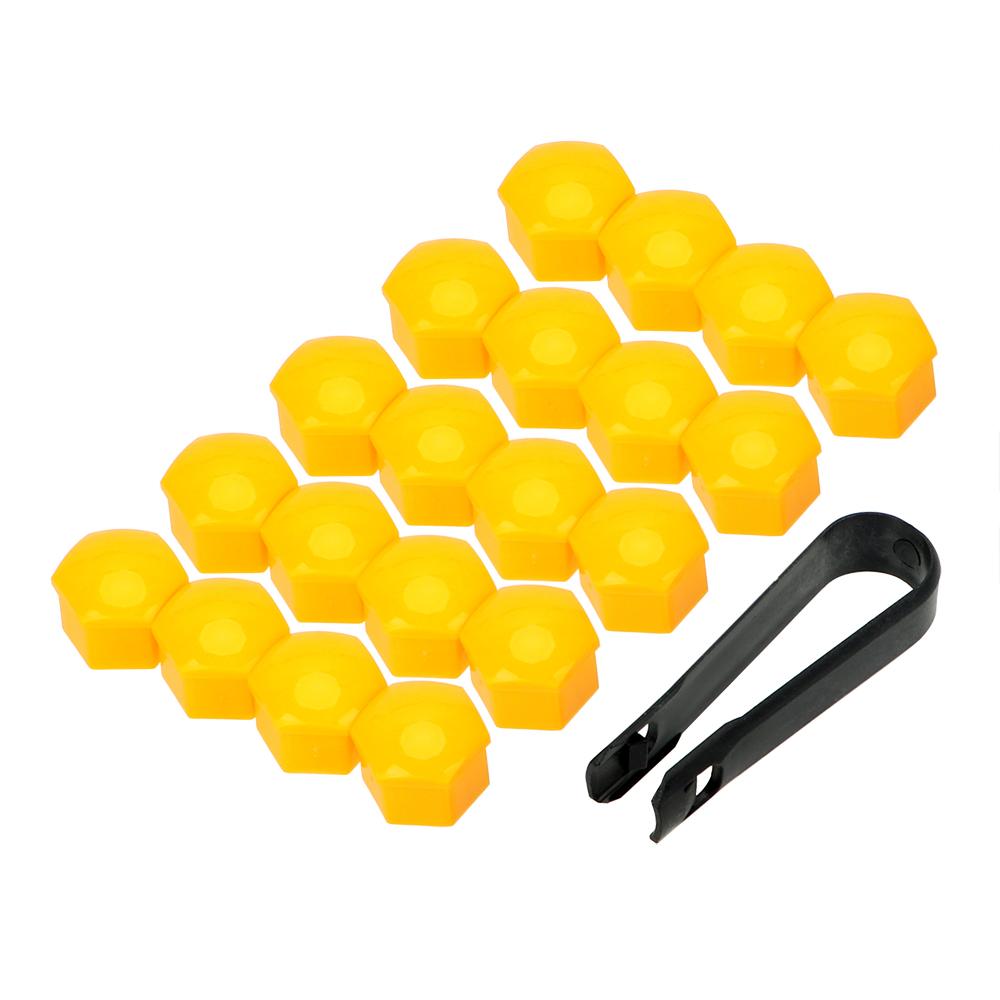 20Pcs 17/19/21 Mm Car Wheel Nut Caps Protection Anti-Rust Auto Hub Car Tire Screw Caps Nut Bolt Covers Caps Exterior Decoration