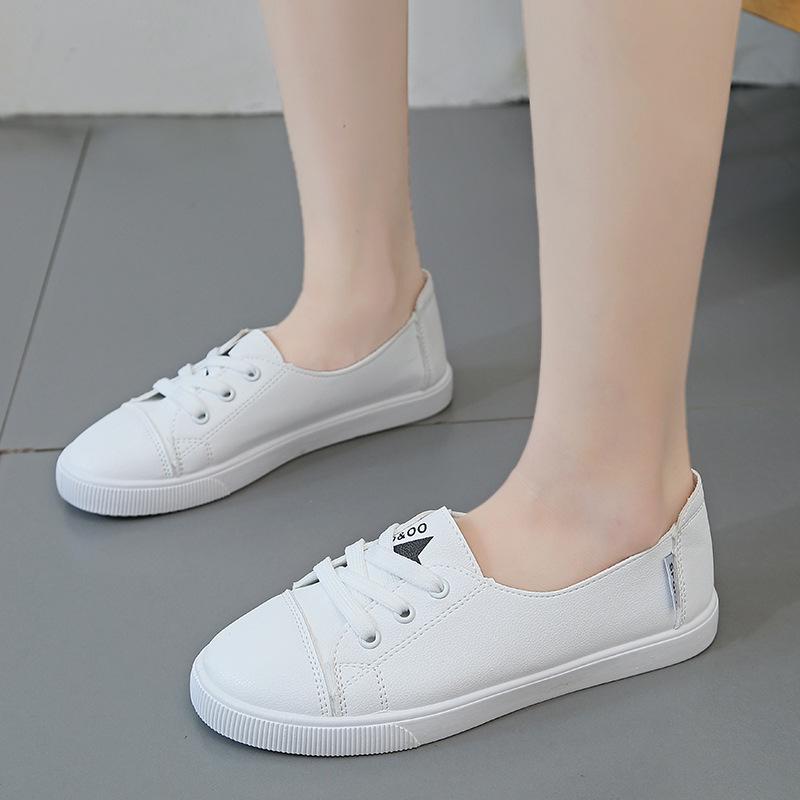 New Sneakers for Women Spring and Summer Leather Surface Casual Fashion Women's Shoes Student Style Versatile White Sneakers