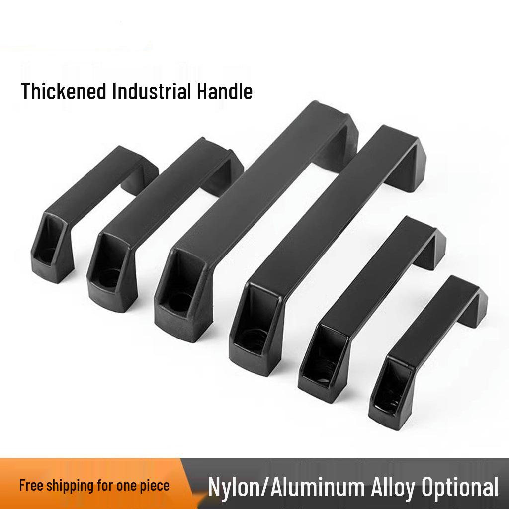Aluminum Alloy & Thickened Nylon Pull Handle for Cabinets and Toolboxes GHHD19-P Nylon Plastic 90mm